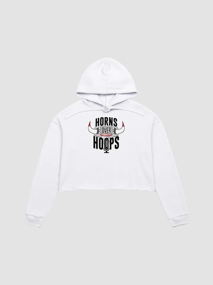 Horns Over Hoops Fusion Crop Hoodie product image (1)