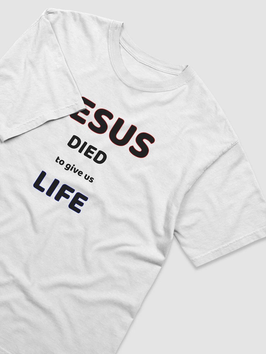 JESUS DIED TO GIVE US LIFE. Divine Life Graphic Tee product image (3)