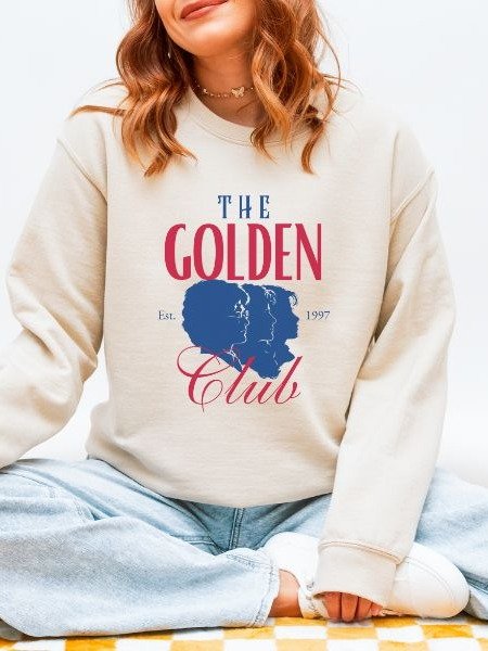 The Golden Club Cozy Minimalist Fall Sweatshirt product image (1)