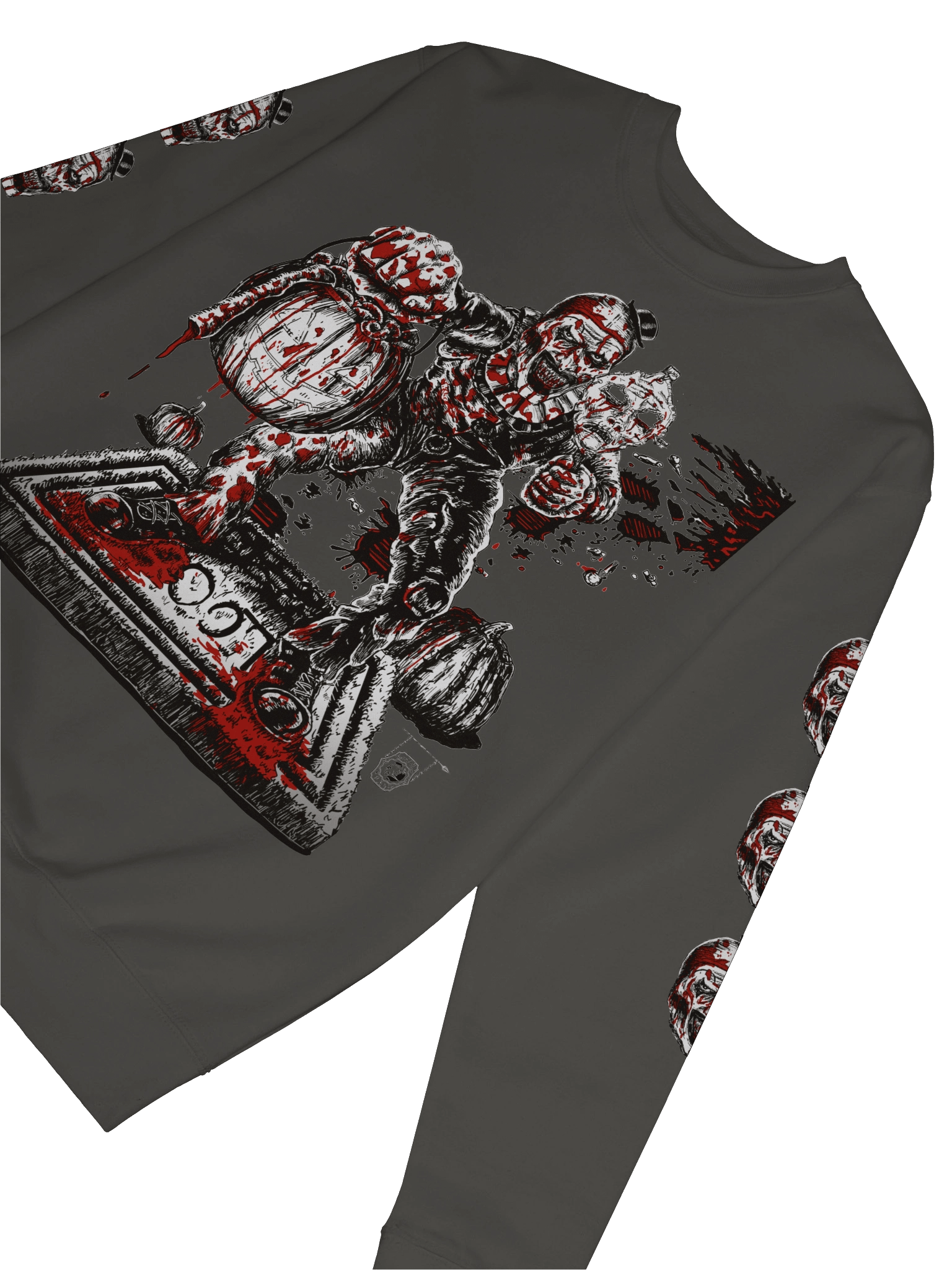 Trick or Treat with Art the Clown- Bloody Version- Unisex SweatShirt product image (33)