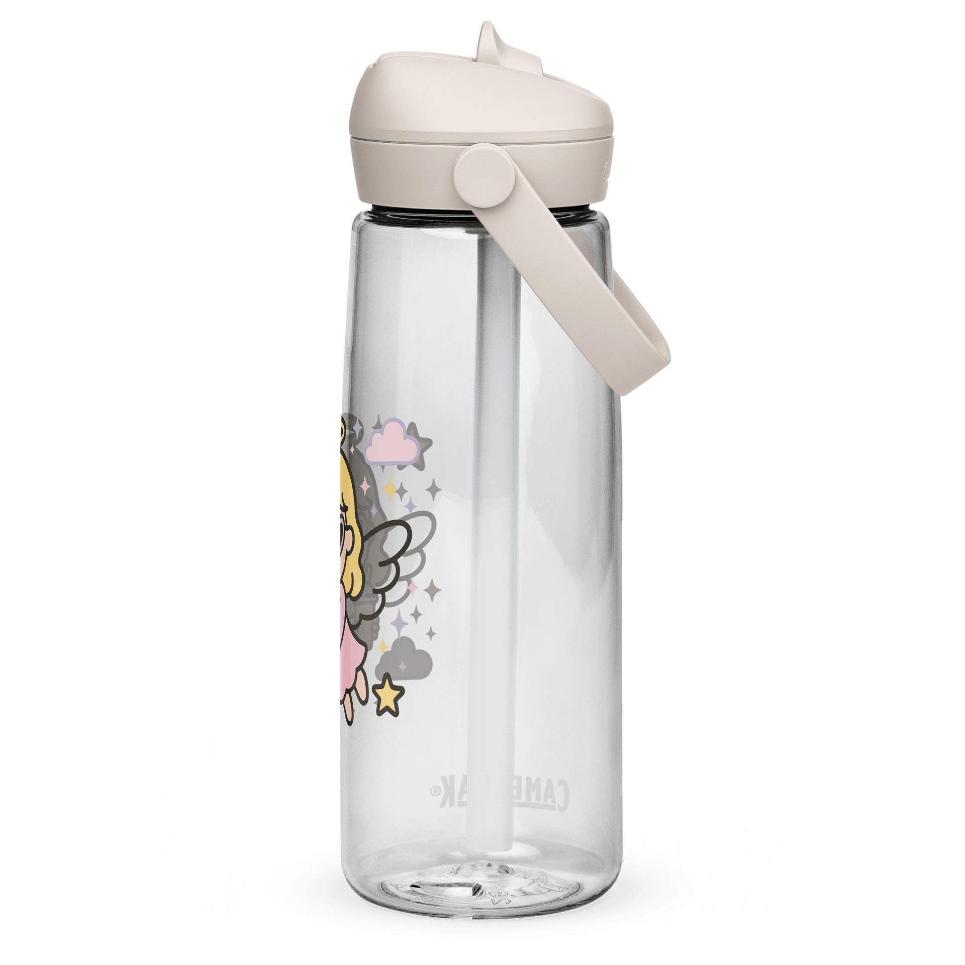 Heavenly Hydration Flip Straw Water Bottle White product image (3)