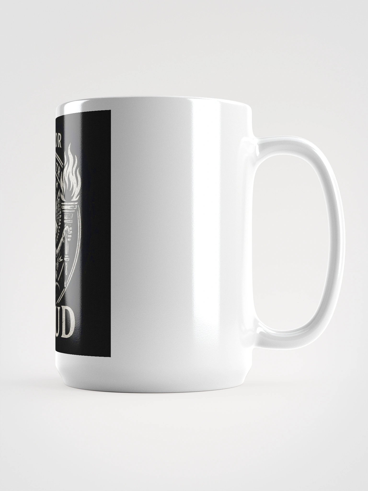 F is for fraud glossy ceramic mug by dark alphabet product image (1)