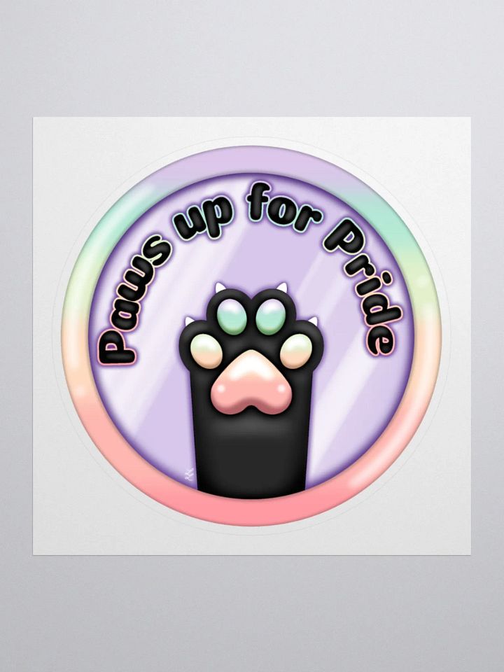 Paws Up For Pride Classic Sticker product image (1)