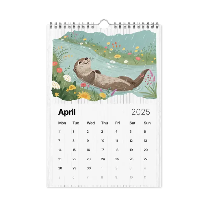 ADORABLE ANIMALS WALL CALENDAR 2025 product image (1)