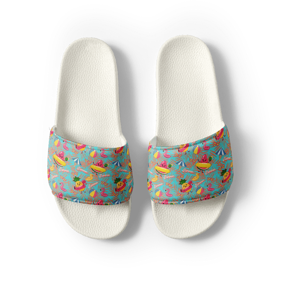 Funny Floaties Summer Hawaiian Men's Slides product image (5)