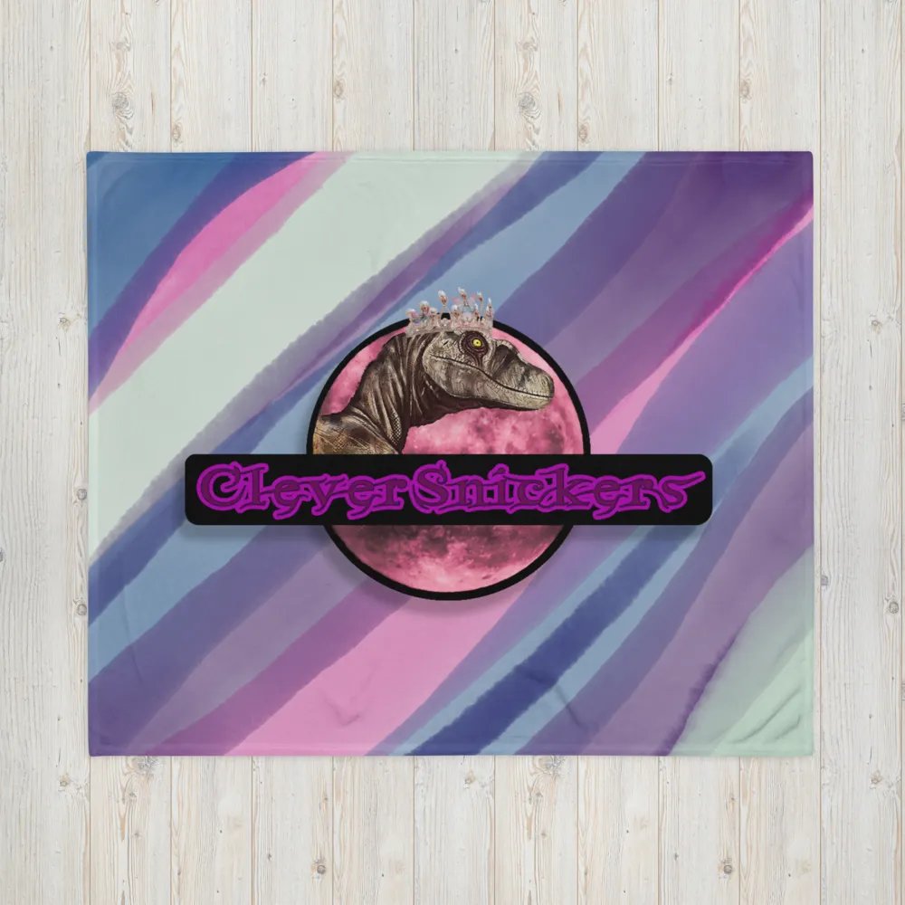 CleverSnickers Logo Throw Blanket product image (16)