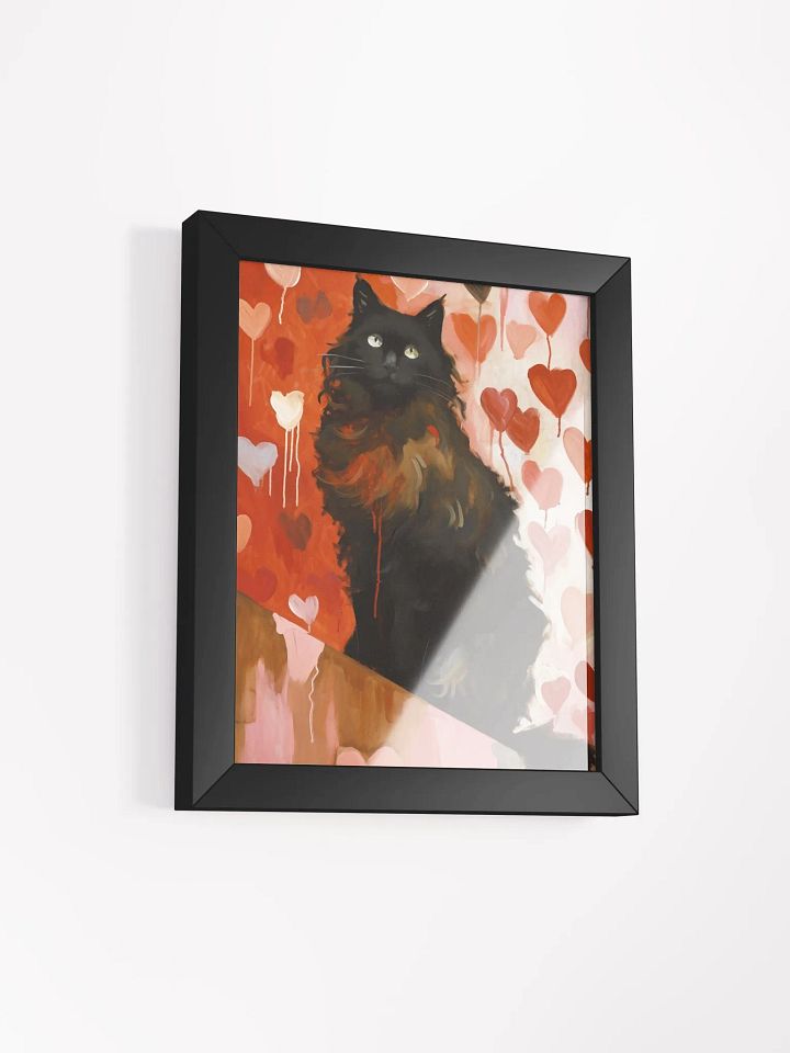 Whimsical Love Cat Framed Poster product image (3)