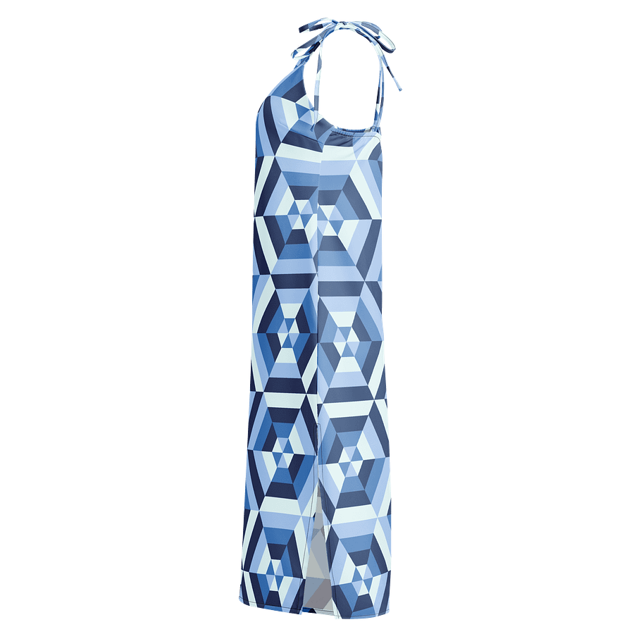 Symmetric Blue Hex Dress product image (3)