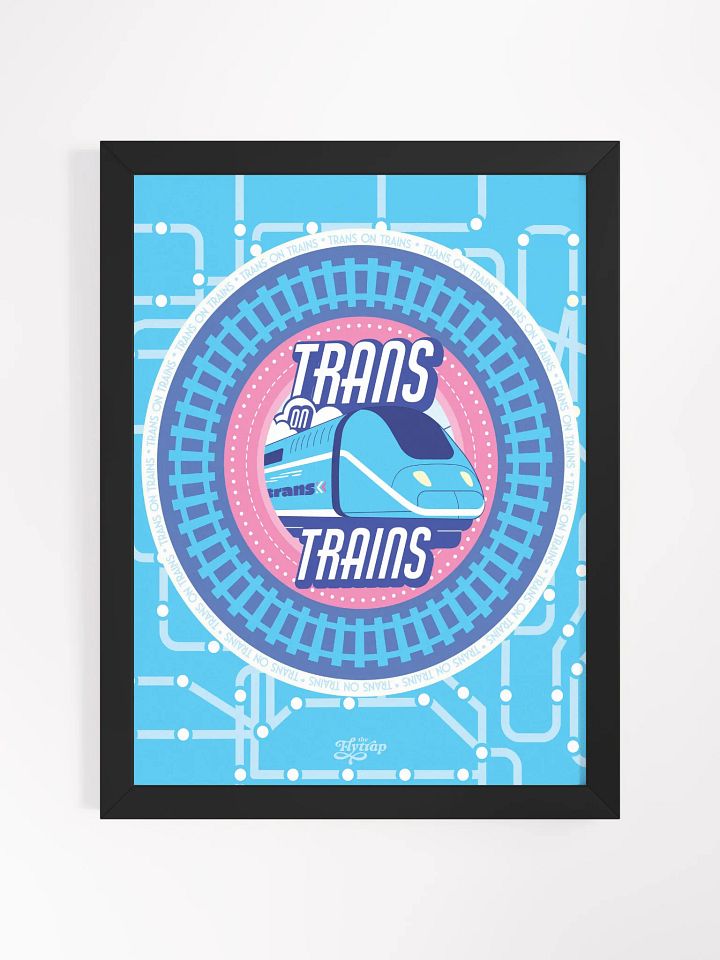 Trans on Trains 12x16 framed poster product image (1)
