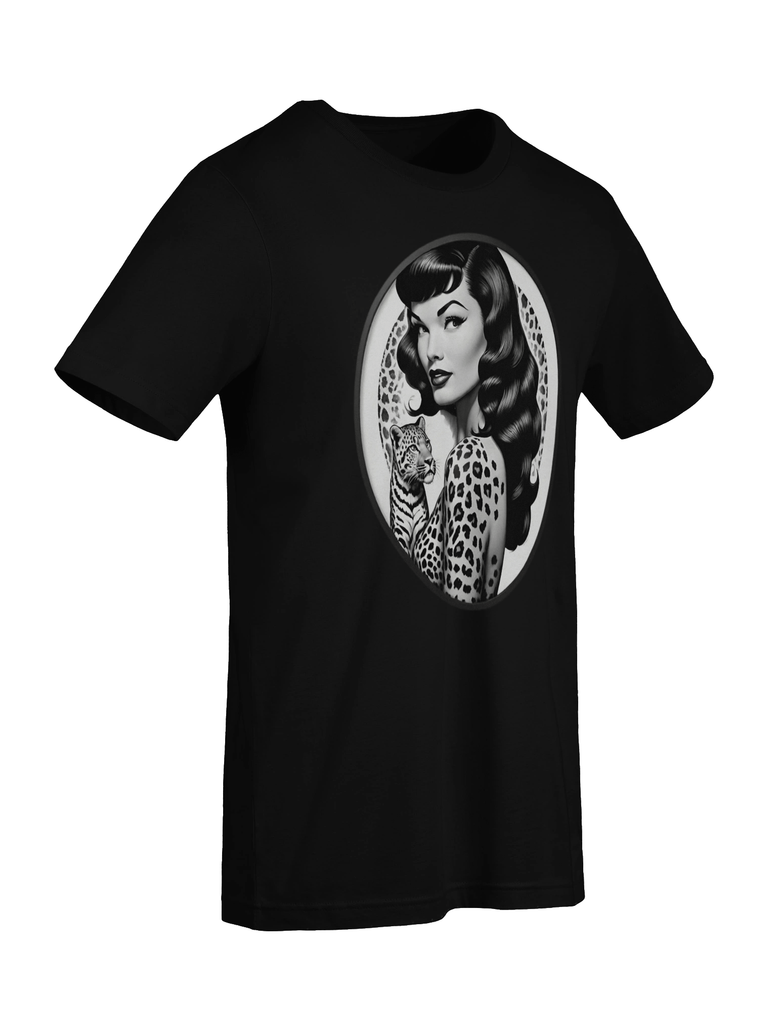 Bettie Page Leopard Vintage T-Shirt product image (9)