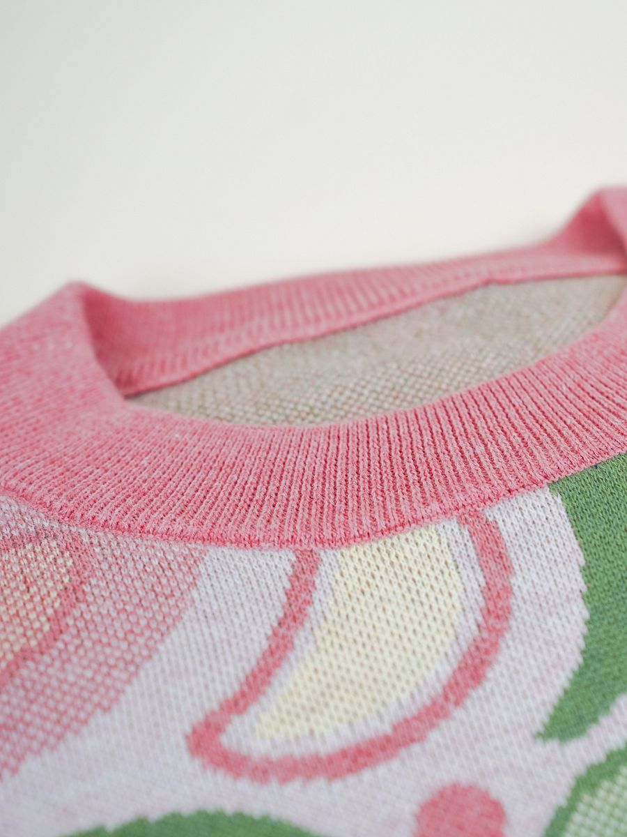 Botanical Wallpaper Sweater - Coral product image (4)