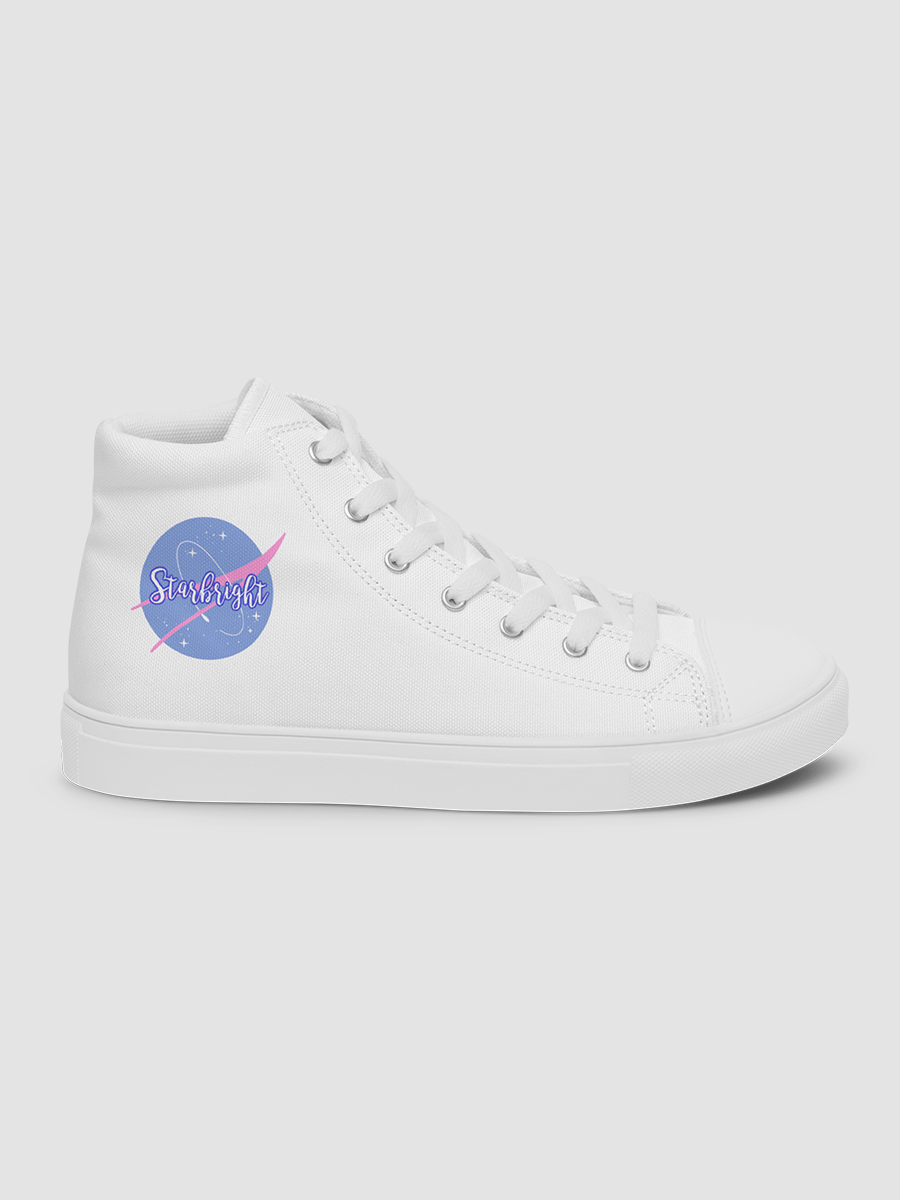 White Starbright The Band Women's High Top Canvas Shoes product image (8)