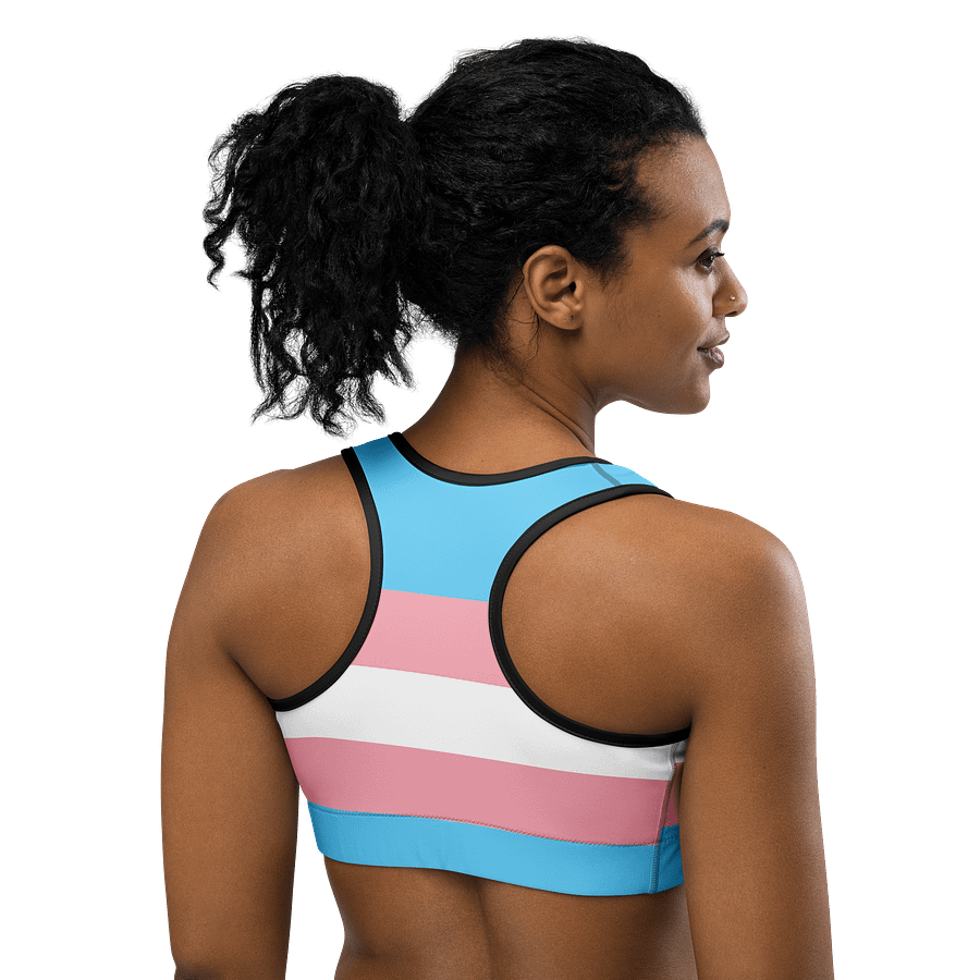 Trans Pride Flag Sports Bra product image (4)