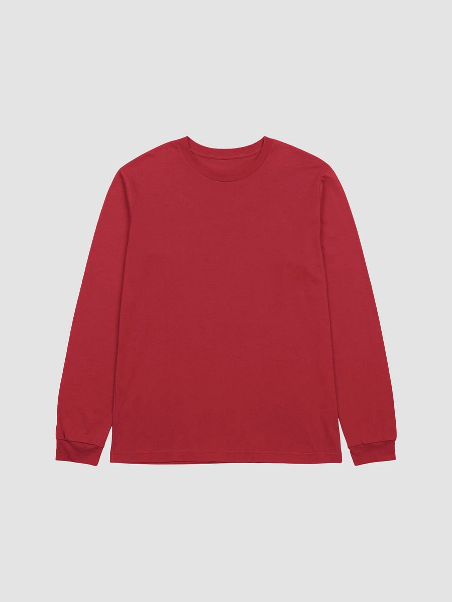 Plain Color Red Long Sleeve T-Shirt product image (5)