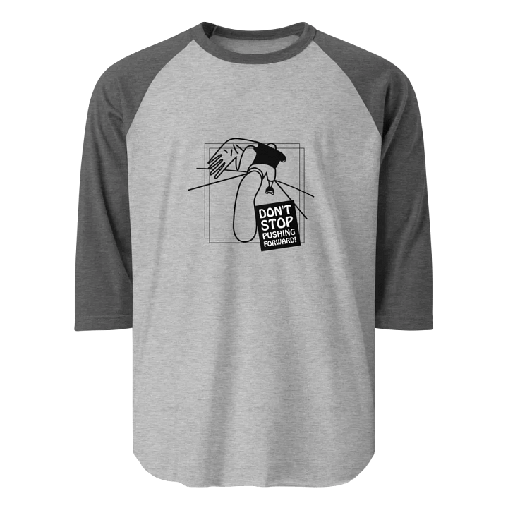 American Style College Raglan Tee - Heather Grey/Heather Charcoal product image (1)