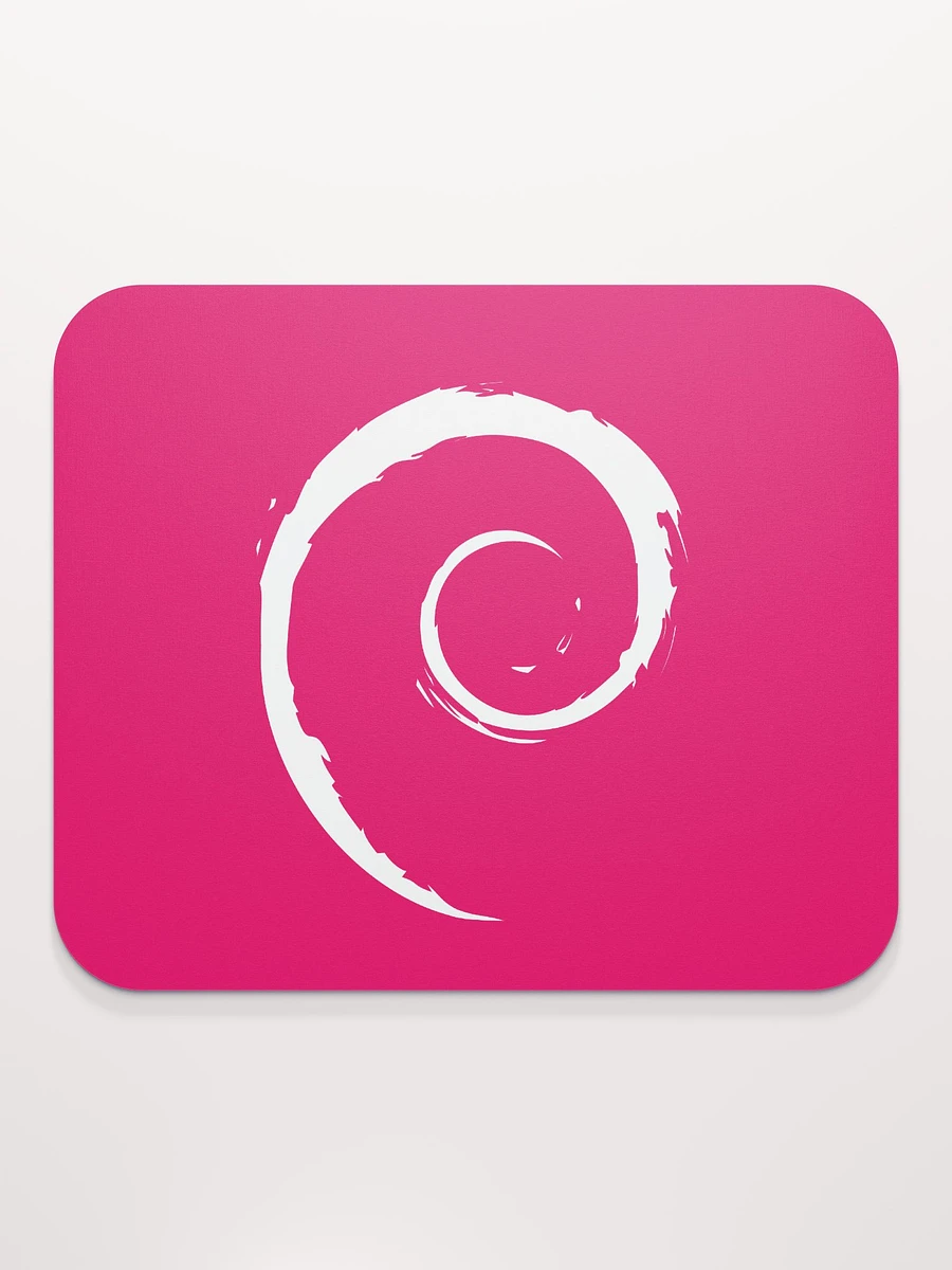 Mouse Pad with Debian Swirl (Red Version) product image (3)