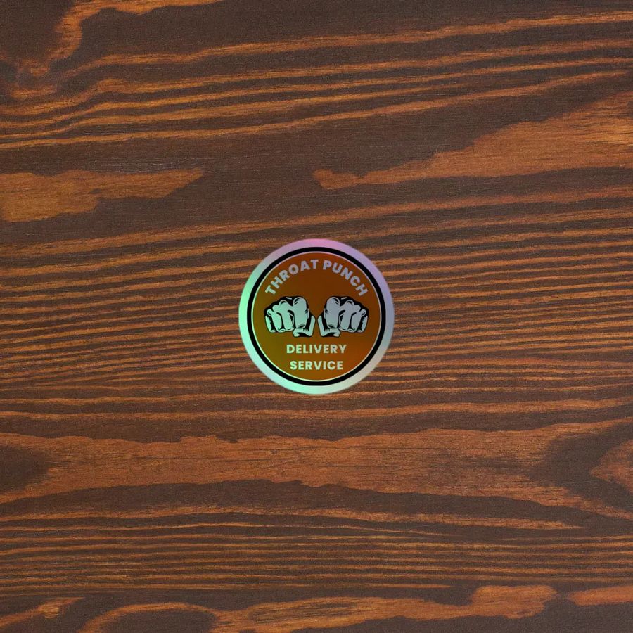 Throat Punch Delivery Service logo Holographic Sticker Set product image (5)