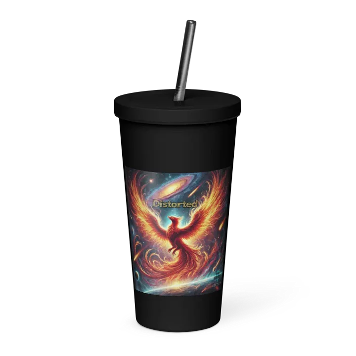 Distorted Album Cover Insulated Tumbler + Straw - Show Your Support - Drinkware product image (1)