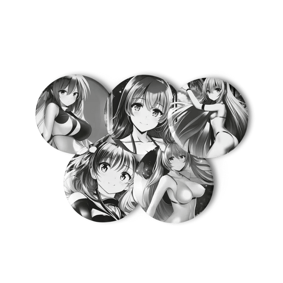 Anime Girls Pins -RFNB Original Art- product image (1)