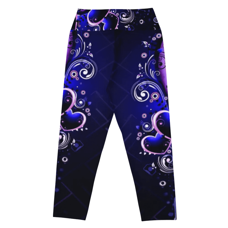 Mystic Hearts All-Over Yoga Capri Leggings product image (2)