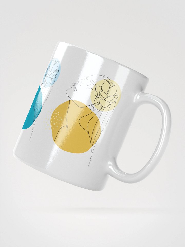 Mug Blanc Equilibre Femme Solaire - Joie en Mouvement - Idée Cadeau Raffiné product image (2)