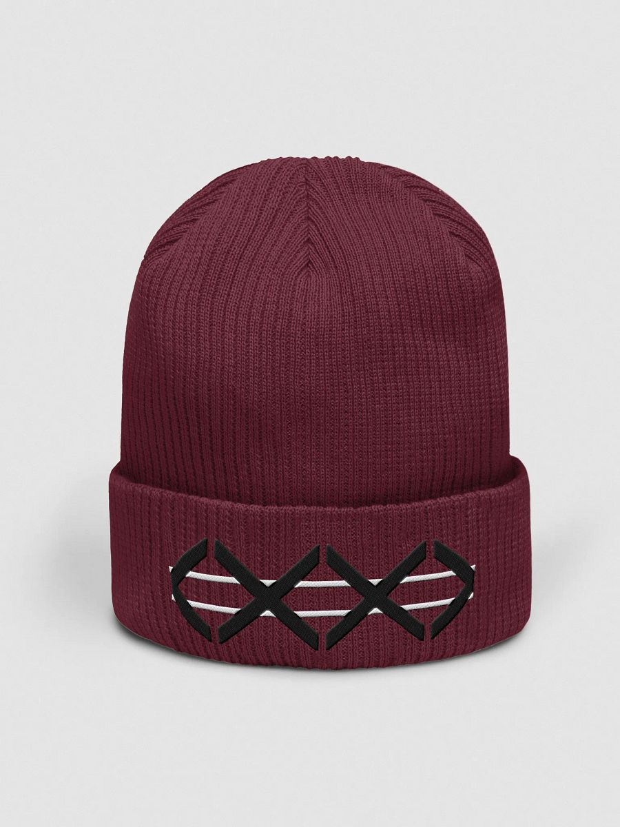 Black XXX Ribbed Beanie product image (1)