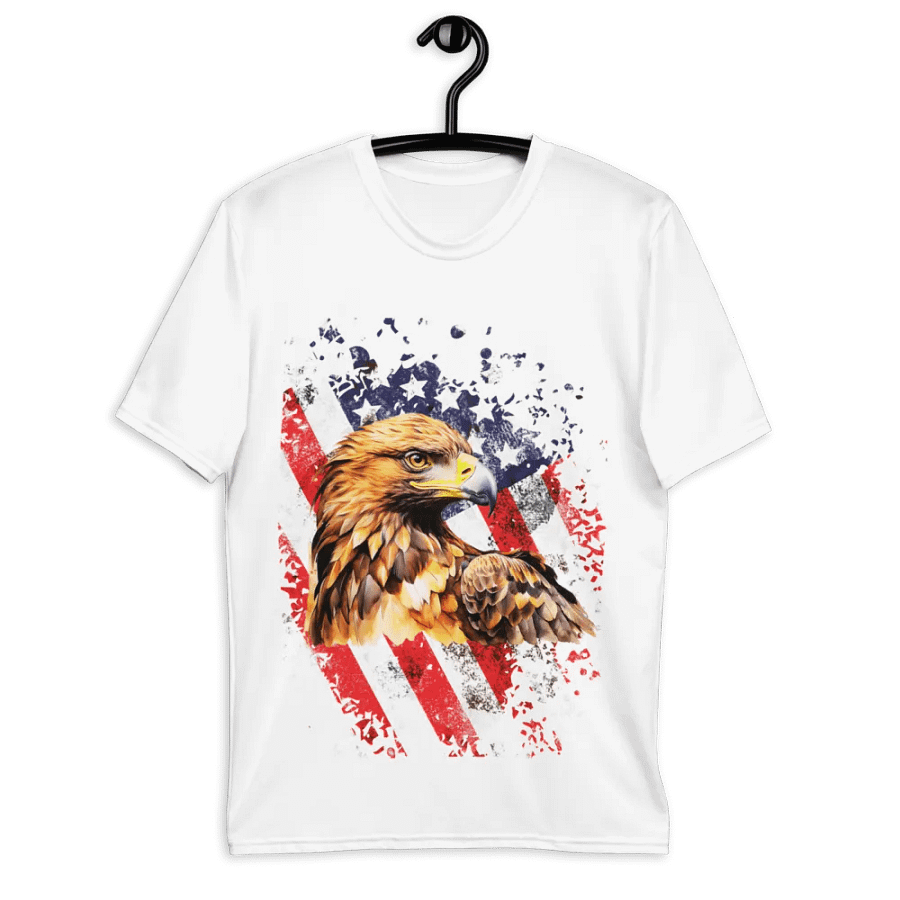 American Patriotic Eagle All-Over Print Tee product image (9)