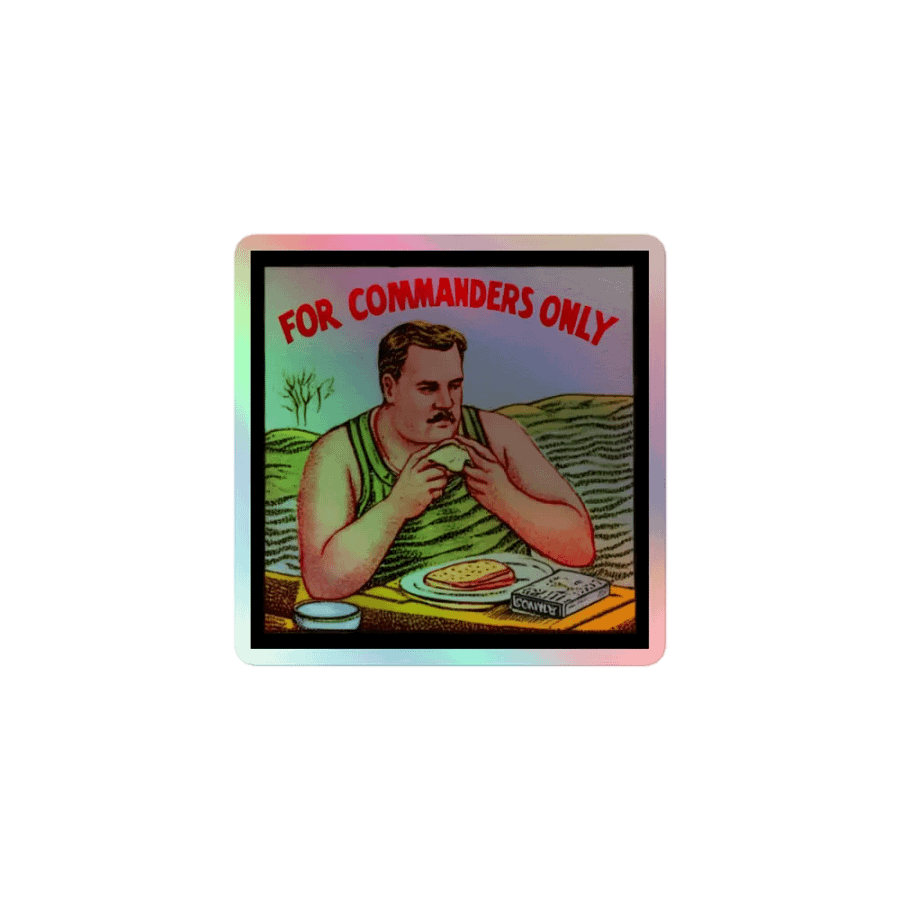 For Commanders Only - Holographic Sticker product image (1)