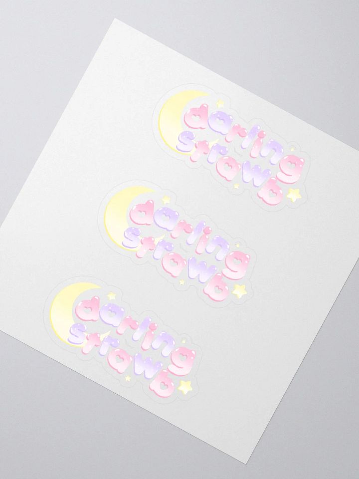 strawb logo kiss cut stickers product image (2)
