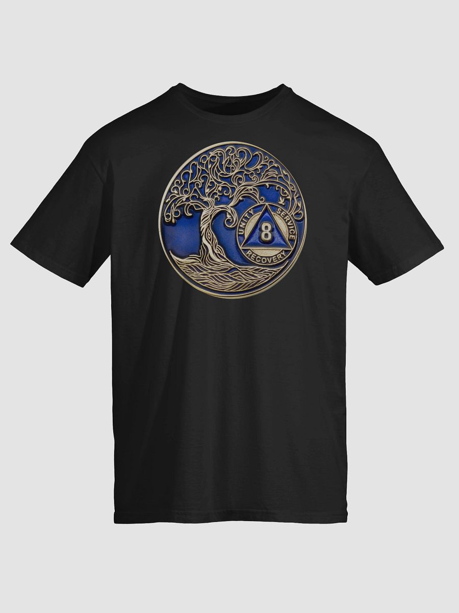 Twisted Tree of Life 8th Year Sobriety Blue Medallion T-Shirt product image (1)