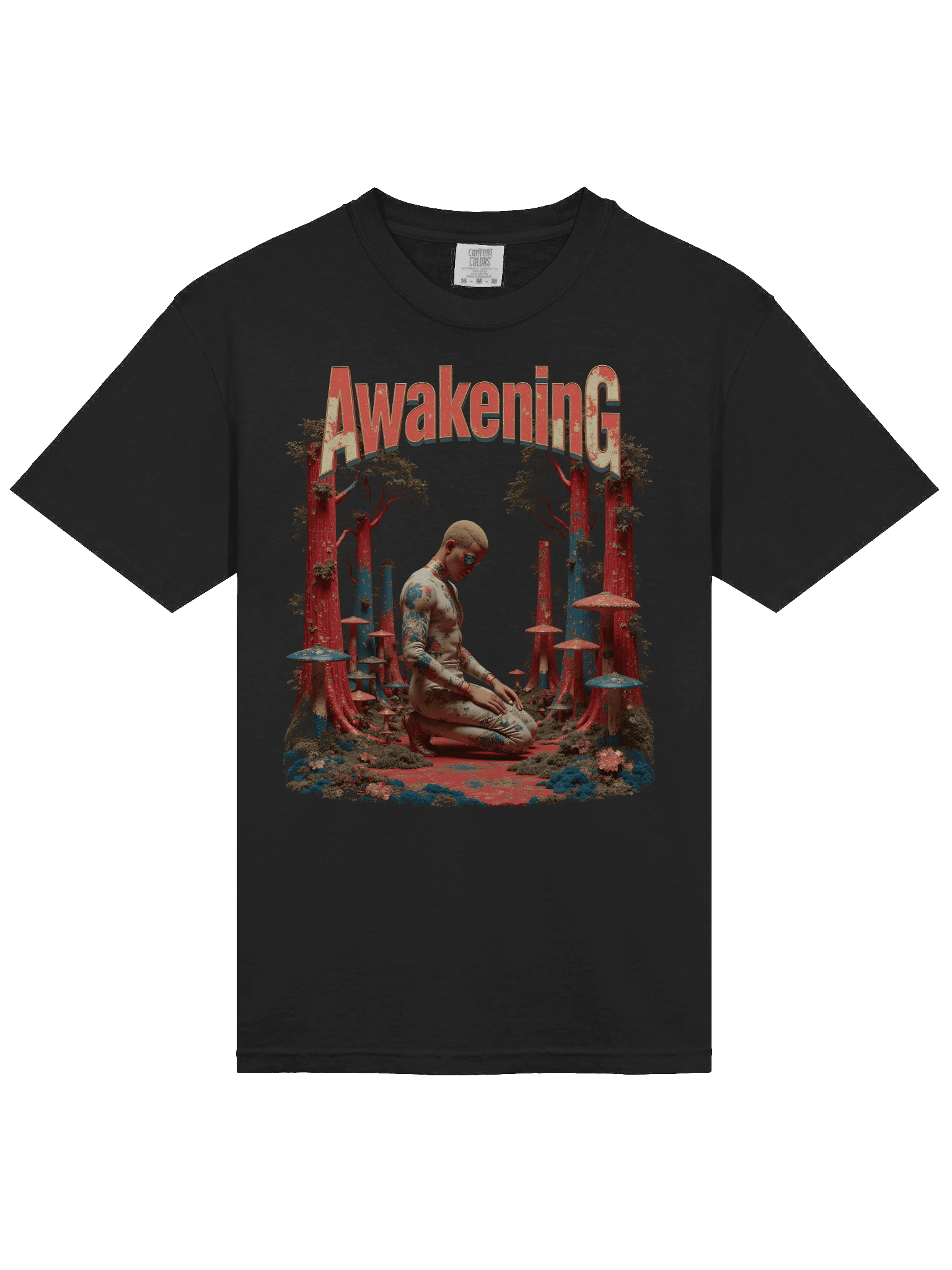 Spiritual Awakening Mystical Mushroom Grove Heavyweight T-Shirt product image (19)