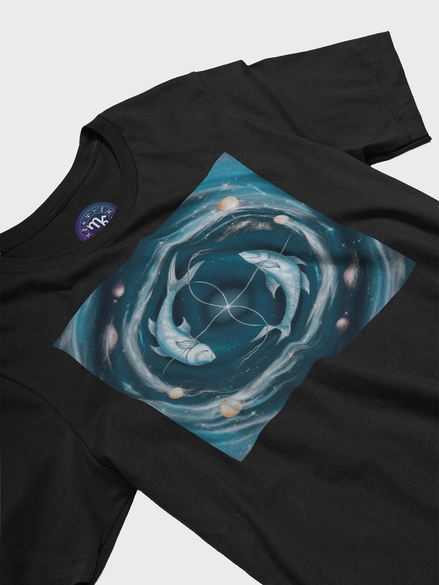 Unisex Pisces Zodiac T-Shirt - Cosmic Fish Design, Astrology Gift product image (5)