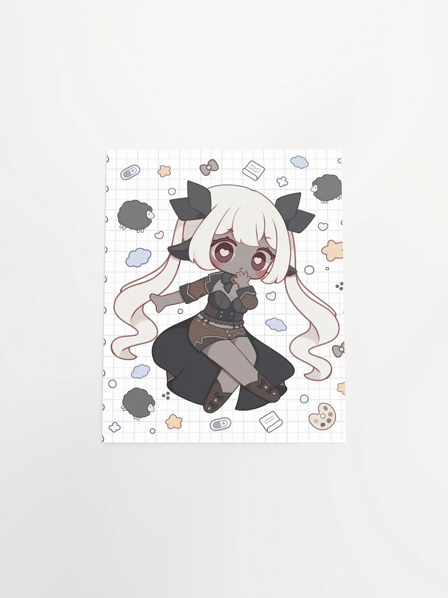 Lila Chibi Doodle Matte Poster product image (4)
