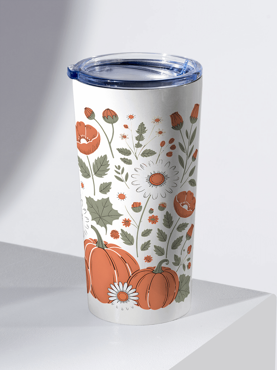 Pumpkin Patch Floral Stainless Steel Tumbler product image (2)
