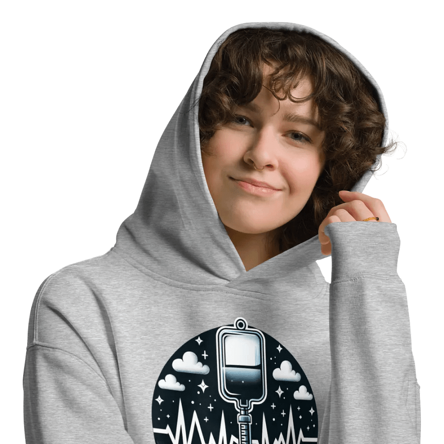 Lifeline EKG Oversized Hoodie product image (29)