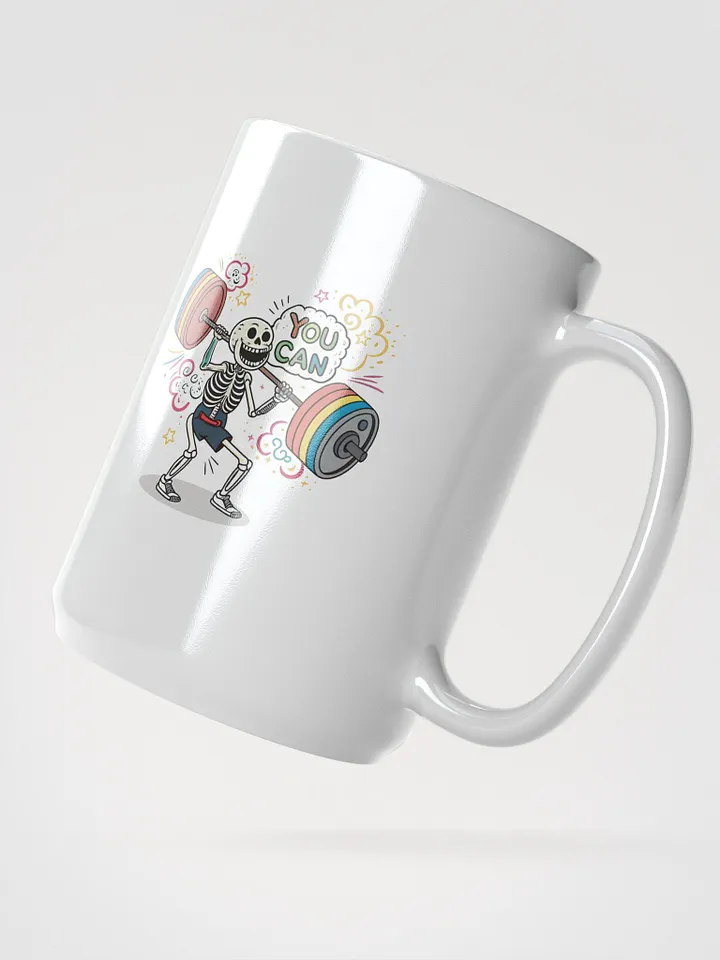 Rainbow Weightlifting Skeleton Mug product image (2)