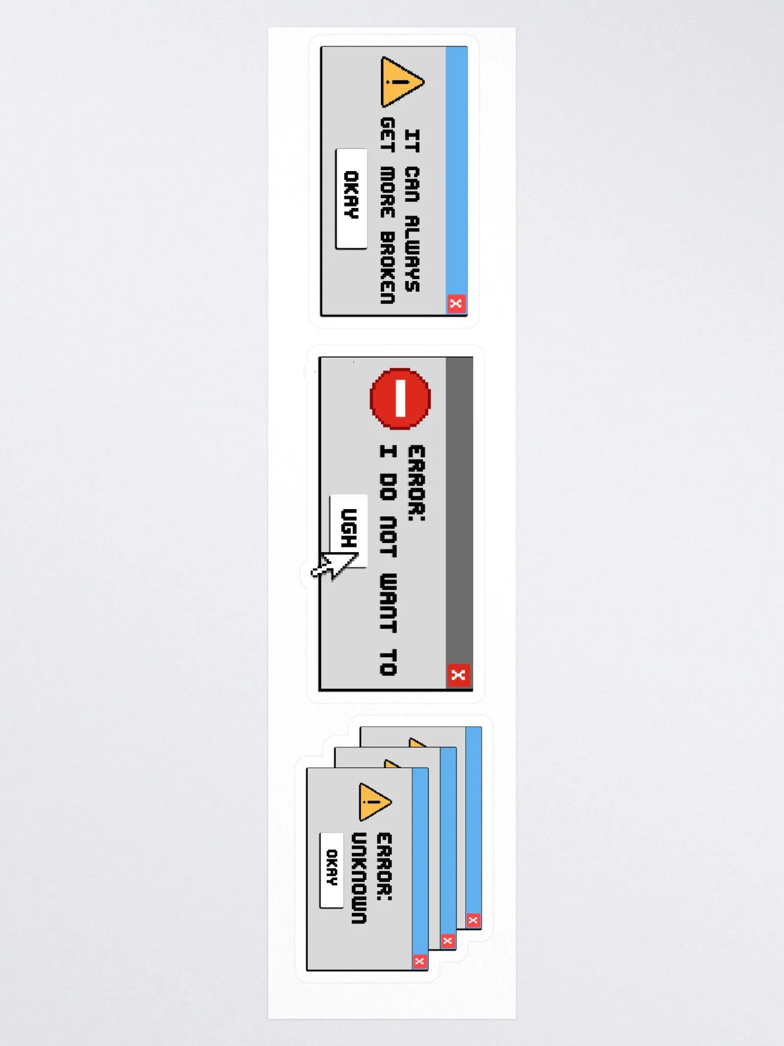 Error Messages Sticker Pack product image (3)