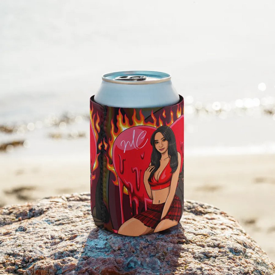 Heart on Fire Koozie product image (10)