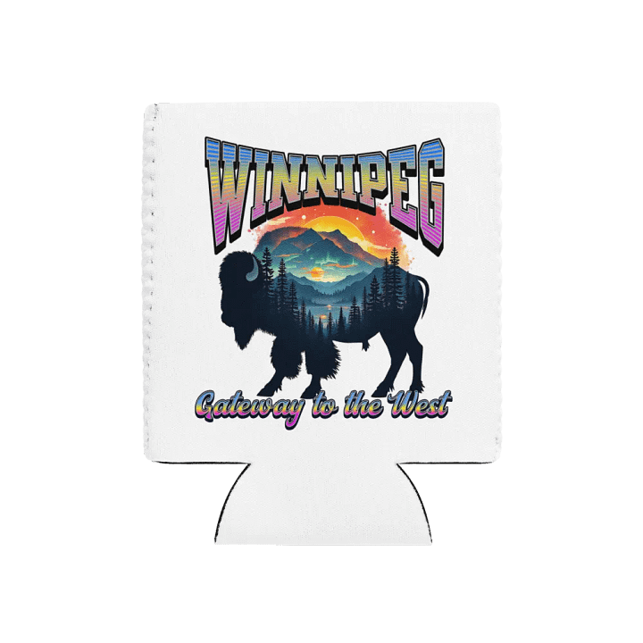 Winnipeg Gateway To The West Buffalo Can Cooler product image (1)