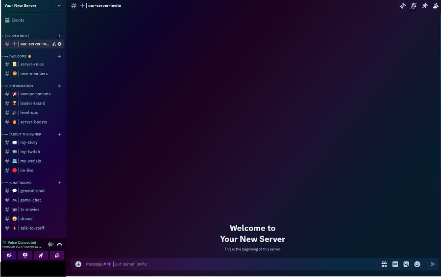 Discord Server for Streamers (Mayhem Inspired) product image (1)