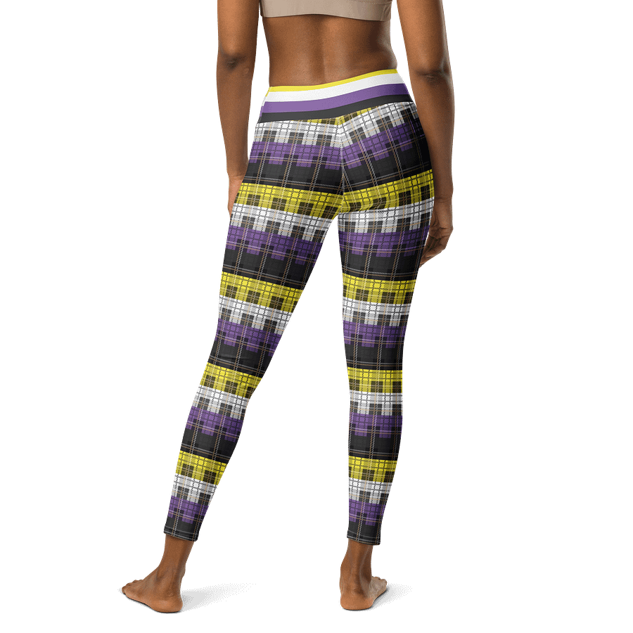 Non-binary Pride Plaid Leggings product image (2)