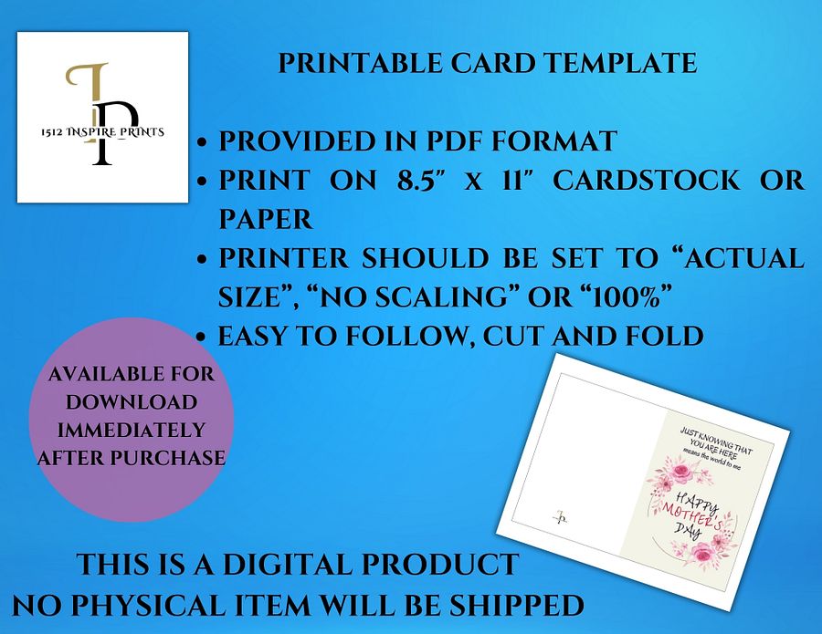 Just Knowing Mother's Day Card product image (3)