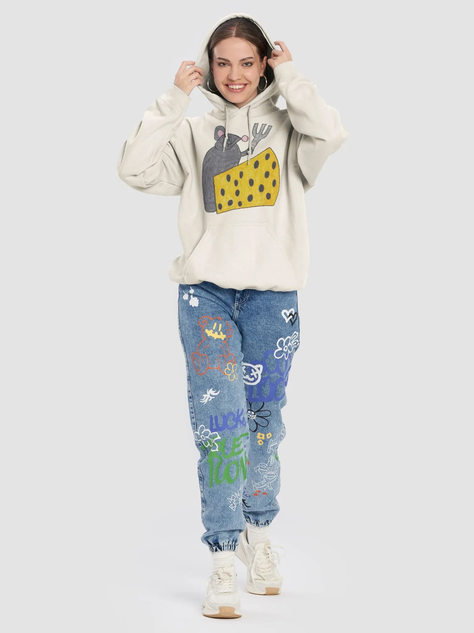 Cheese mouse hoodie product image (48)