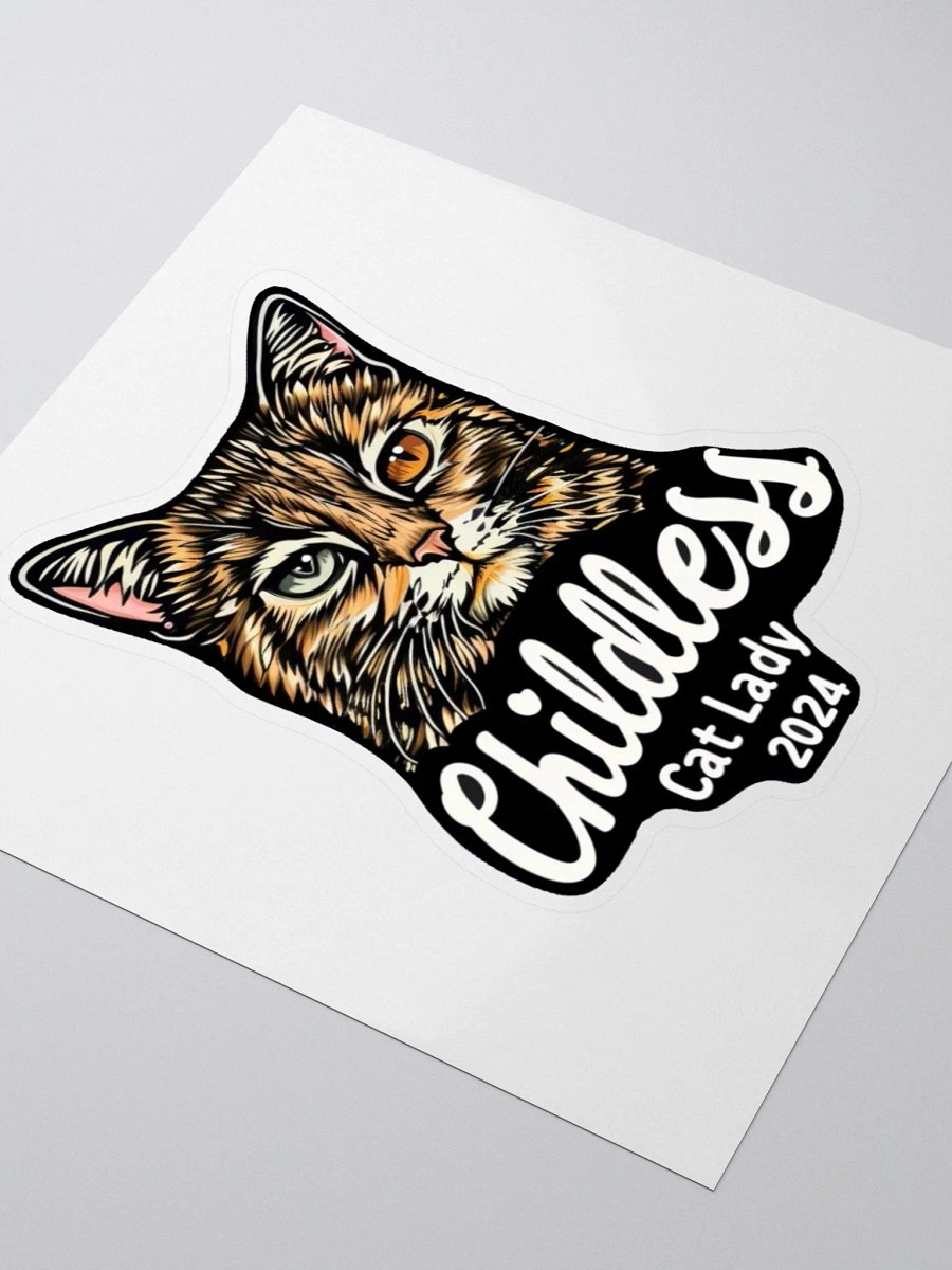 Childless Cat Lady 2024 Sticker 2.75 inch product image (3)