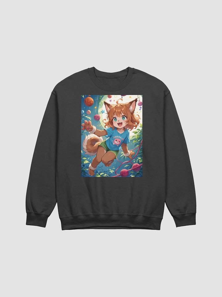 Animated Cat Girl Crewneck Sweatshirt product image (1)