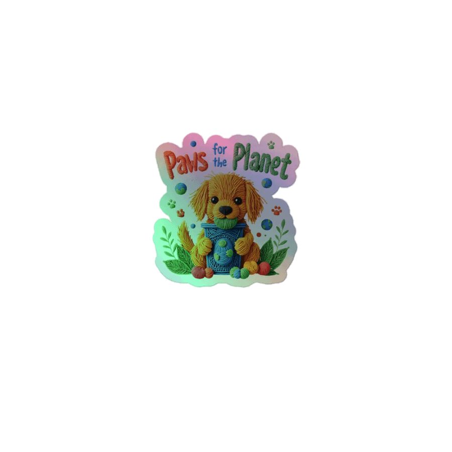 Paws for the Planet Holographic Sticker Sheet product image (1)