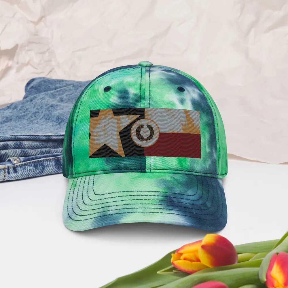 "Texas" Embroidered Tye-Dye Hat product image (5)
