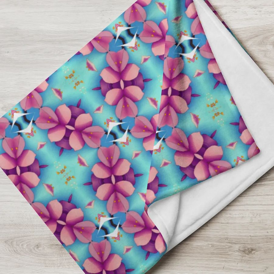 Blush & Bloom Throw Blanket product image (7)