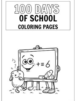 100th Day Of School Coloring Pages product image (1)
