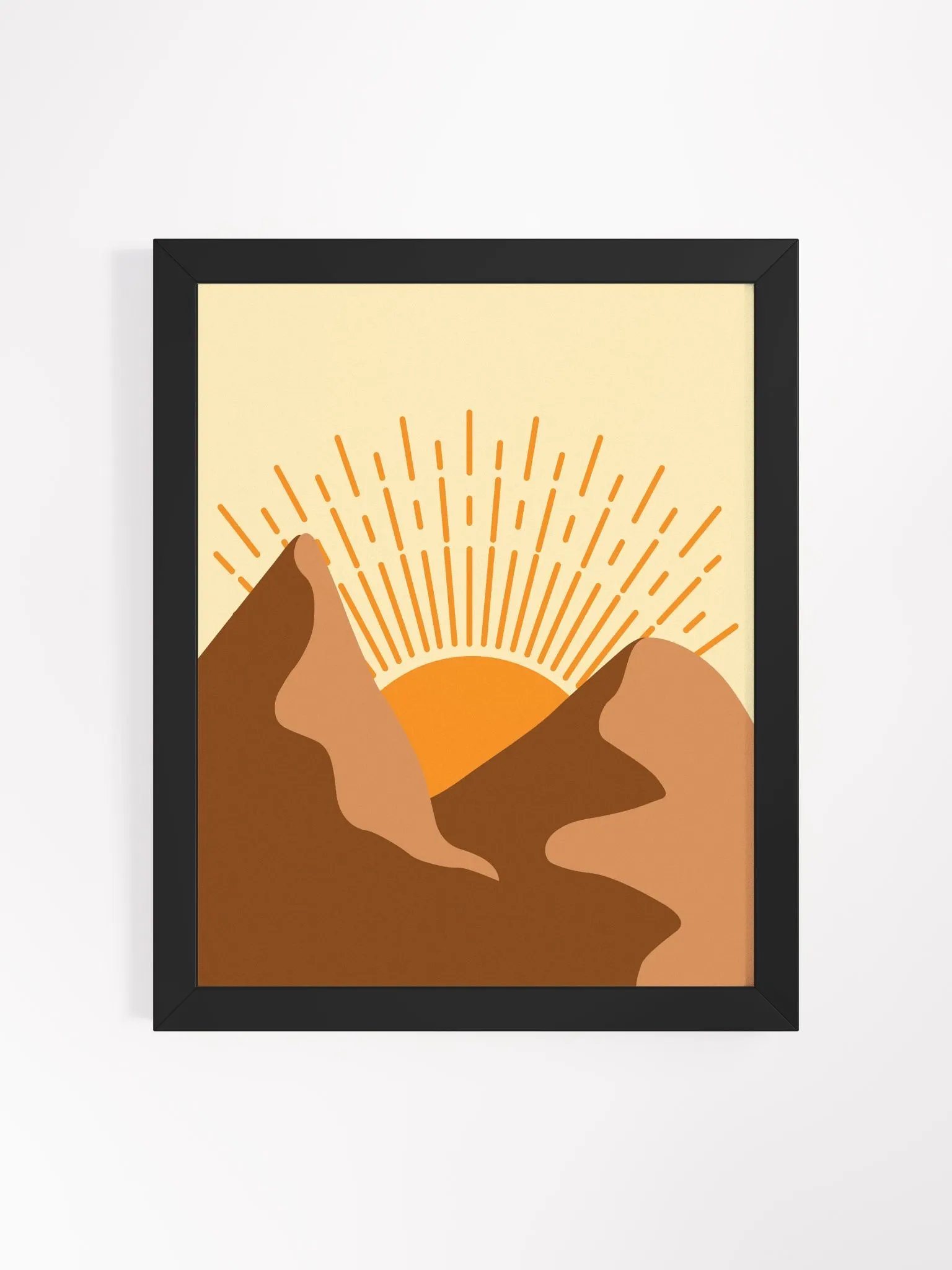 Mountain Sunrise Framed Matte Poster product image (8)